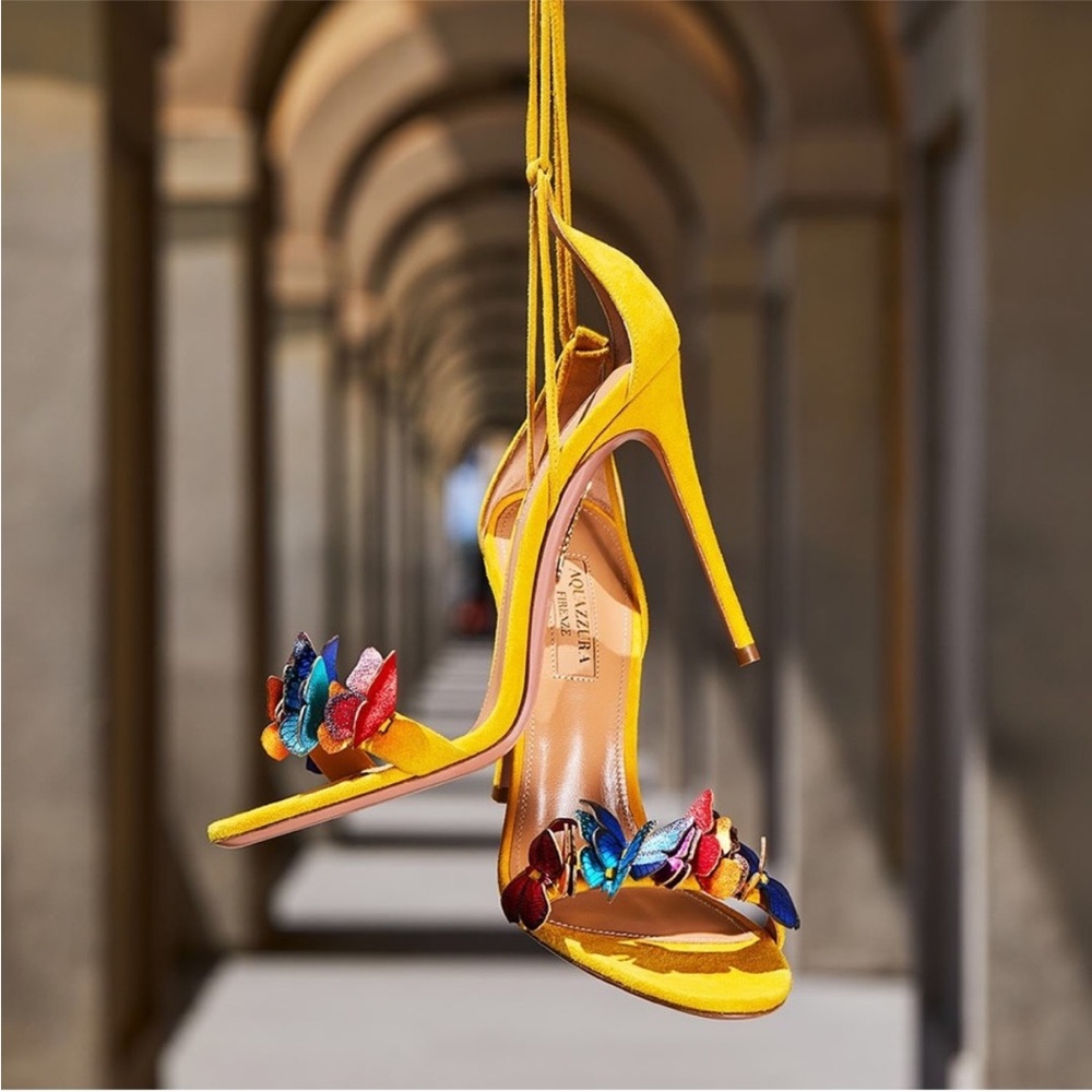 Aquazzura 105mm Papillon Sandals $995 38.5 - Picture 5 of 16